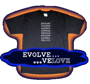 evolve/love t-shirt